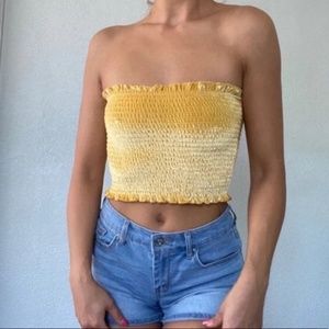 Hollister Crushed Velvet Tube Top